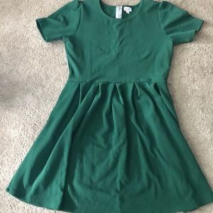 Green 3XL LuLaRoe Amelia Dress with pockets! EUC!